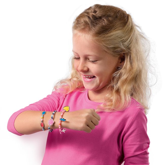 Set creativ pentru copii - - Bratari cu margele si diamante