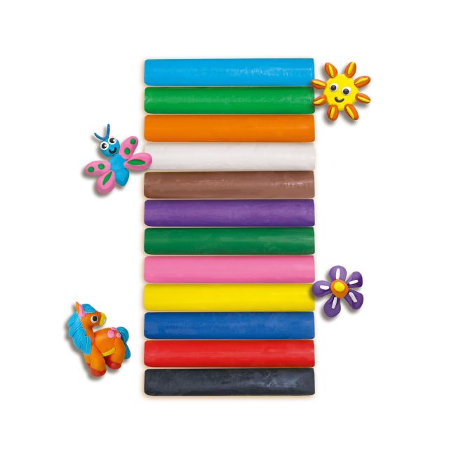 Plastilina colorata pentru copii (12x180 gr.)