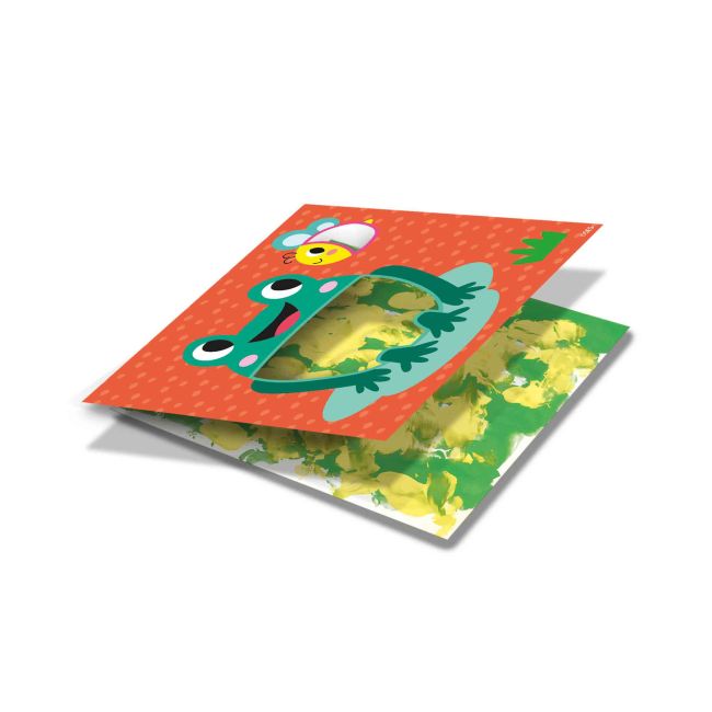 Set creativ - Set acuarele pentru degetele si carduri ECO