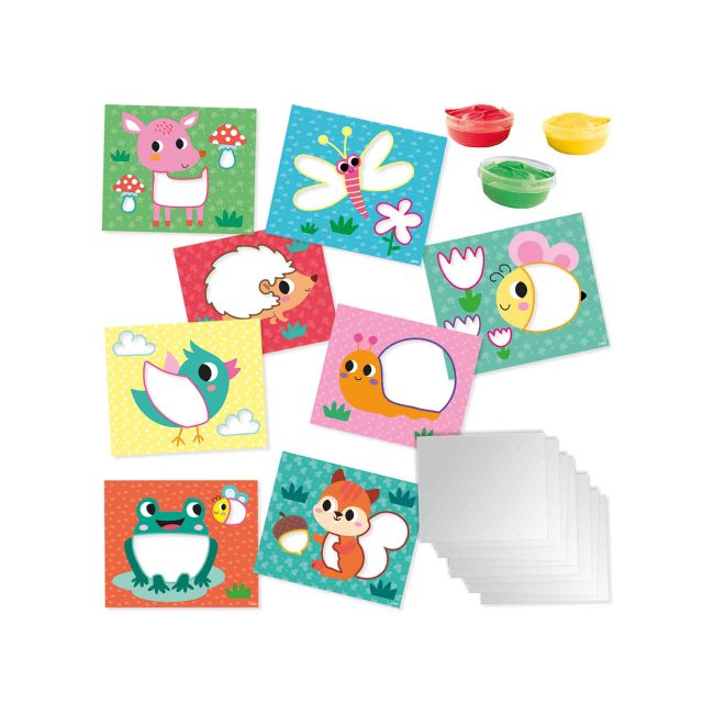 Set creativ - Set acuarele pentru degetele si carduri ECO