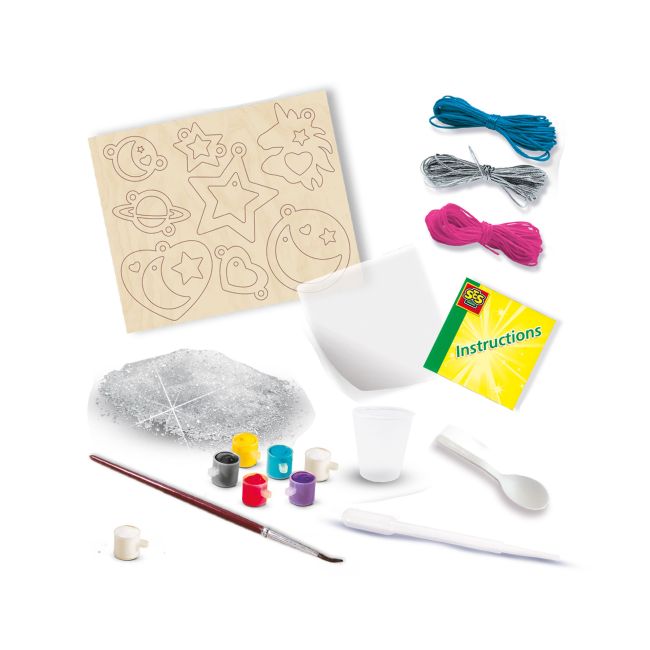 Set creativ copii - Bijuterii cu cristale cu tematica galaxie