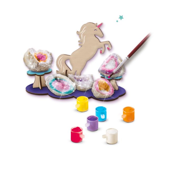 Set de pictat geode pentru copii cu suport unicorn
