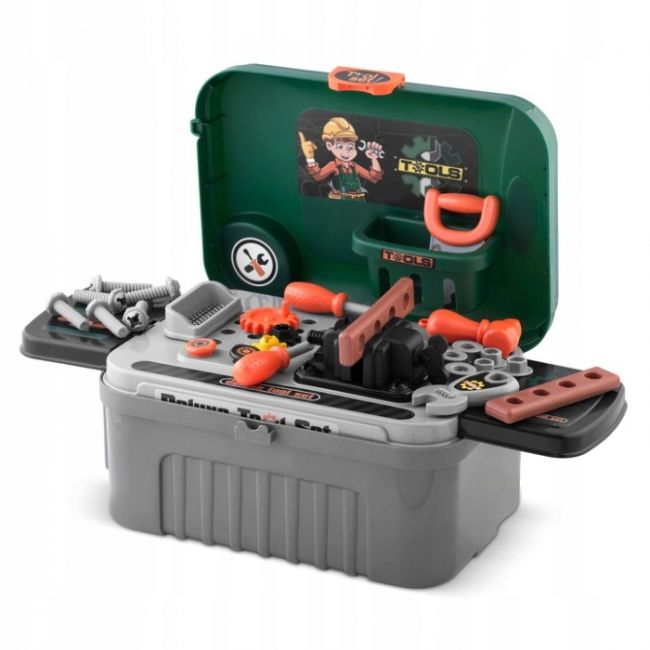 Atelier de lucru 3 in 1 cu unelte pentru copii ricokids 772300 - verde edeedi772300