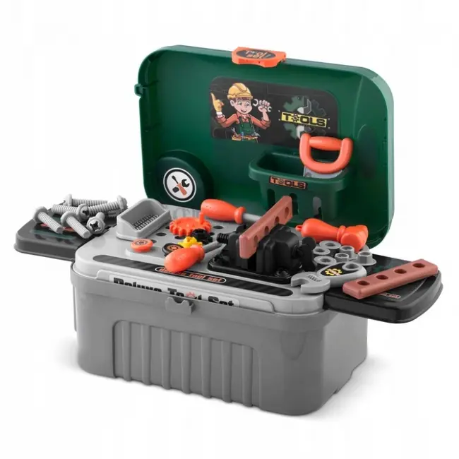 Atelier de lucru 3 in 1 cu unelte pentru copii ricokids 772300 - verde edeedi772300