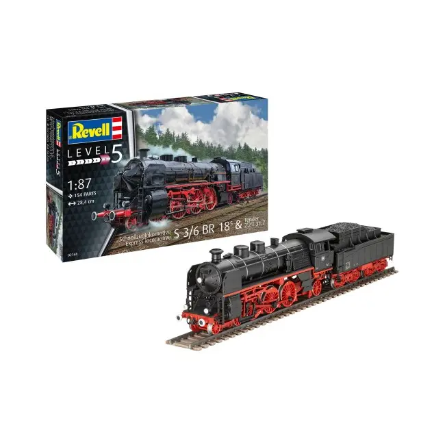 Locomotiva tren viteza S3/6 BR18(5) cu Tender 2&lsquo;2&rsquo;T VRNRV02168
