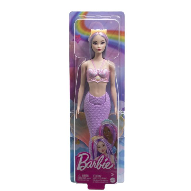 BARBIE DREAMTOPIA PAPUSA SIRENA CU PAR MOV SI COADA MOV VIVMTHRR02_HRR06