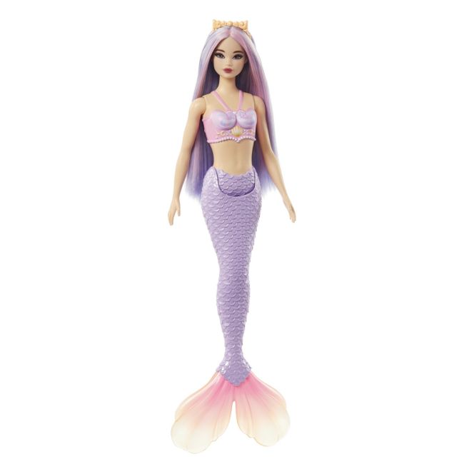 BARBIE DREAMTOPIA PAPUSA SIRENA CU PAR MOV SI COADA MOV VIVMTHRR02_HRR06