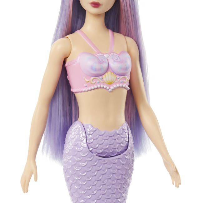 BARBIE DREAMTOPIA PAPUSA SIRENA CU PAR MOV SI COADA MOV VIVMTHRR02_HRR06