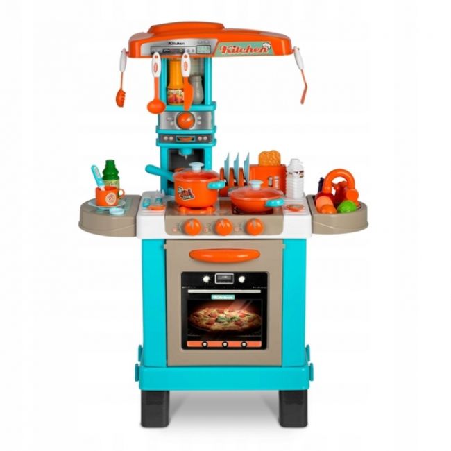 Bucatarie interctiva cu accesorii incluse ricokids 773100 - turcoaz edeedi773100
