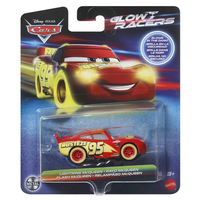 CARS GLOW RACERS MASINUTA METALICA FULGER MCQUEEN 1:55 VIVMTHPG76_HPG77