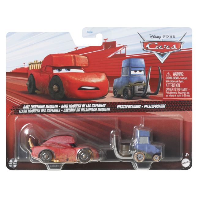 CARS3 SET 2 MASINUTE METALICE CAVE FULGER MCQUEEN SI PITSTOPOSAURUS VIVMTDXV99_HLH63