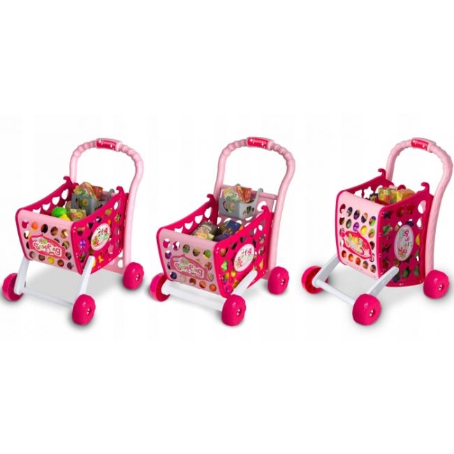 Cos de cumparaturi cu accesorii incluse ricokids 773401 - roz edeedi773401