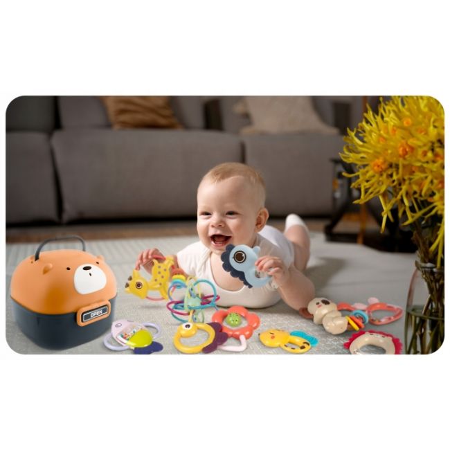 Cutie cu 10 jucarii pentru copii ricokids 773800 edeedi773800