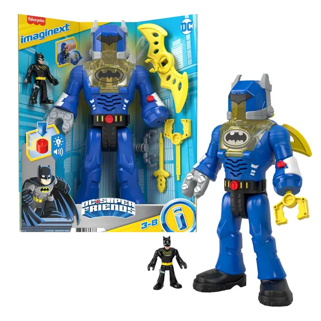FISHER PRICE IMAGINEXT DC SUPER FRIENDS ROBOT BATMAN 30CM VIVMTHMK87_HGX98
