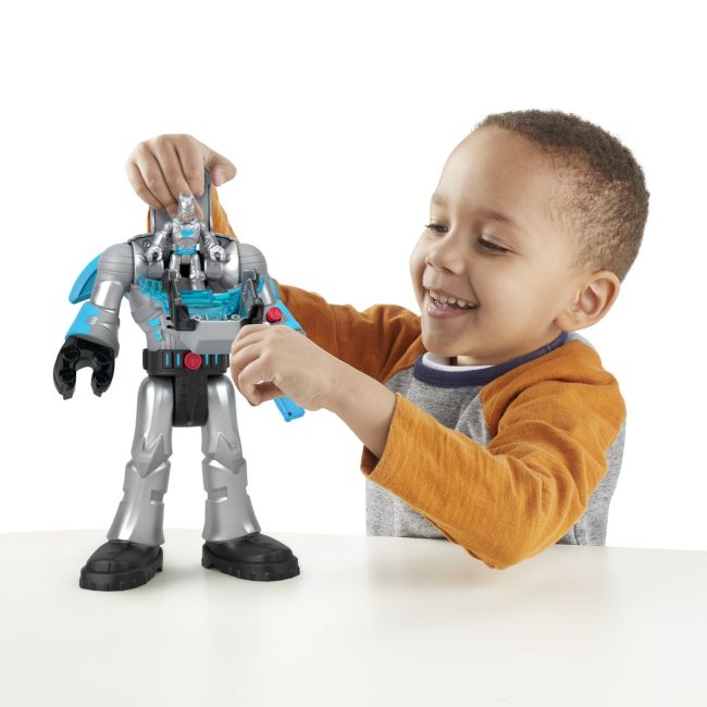 FISHER PRICE IMAGINEXT DC SUPER FRIENDS ROBOT BATMAN IN COSTUM GRI 30CM VIVMTHMK87_HMK88