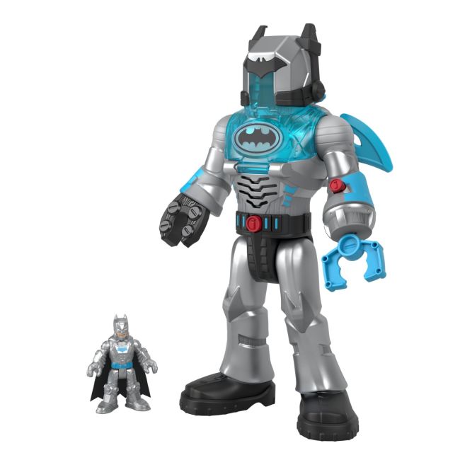 FISHER PRICE IMAGINEXT DC SUPER FRIENDS ROBOT BATMAN IN COSTUM GRI 30CM VIVMTHMK87_HMK88