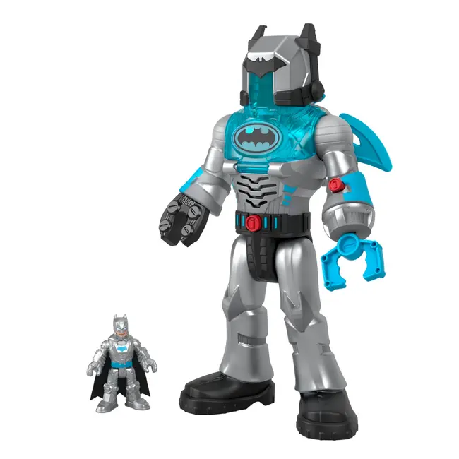 FISHER PRICE IMAGINEXT DC SUPER FRIENDS ROBOT BATMAN IN COSTUM GRI 30CM VIVMTHMK87_HMK88