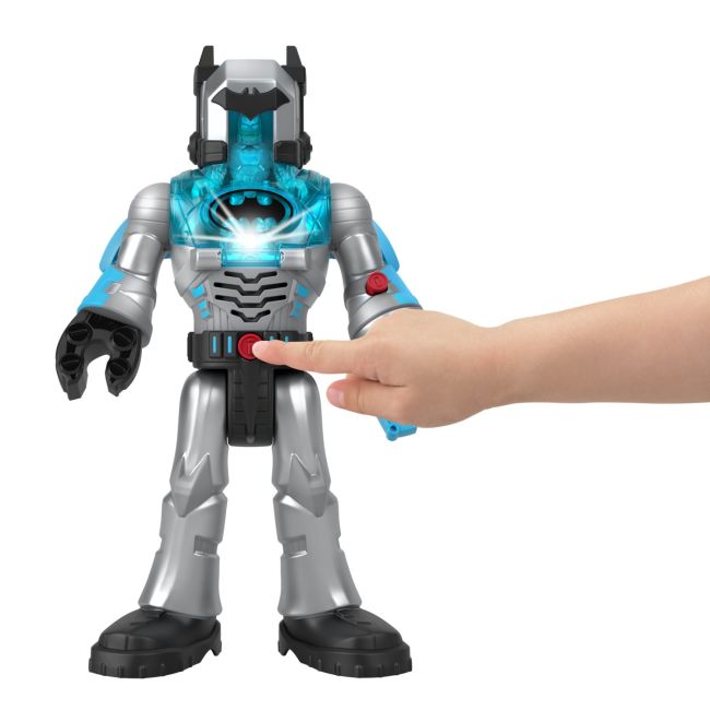 FISHER PRICE IMAGINEXT DC SUPER FRIENDS ROBOT BATMAN IN COSTUM GRI 30CM VIVMTHMK87_HMK88