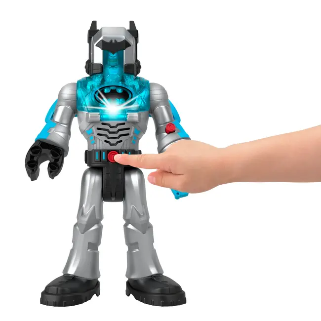 FISHER PRICE IMAGINEXT DC SUPER FRIENDS ROBOT BATMAN IN COSTUM GRI 30CM VIVMTHMK87_HMK88