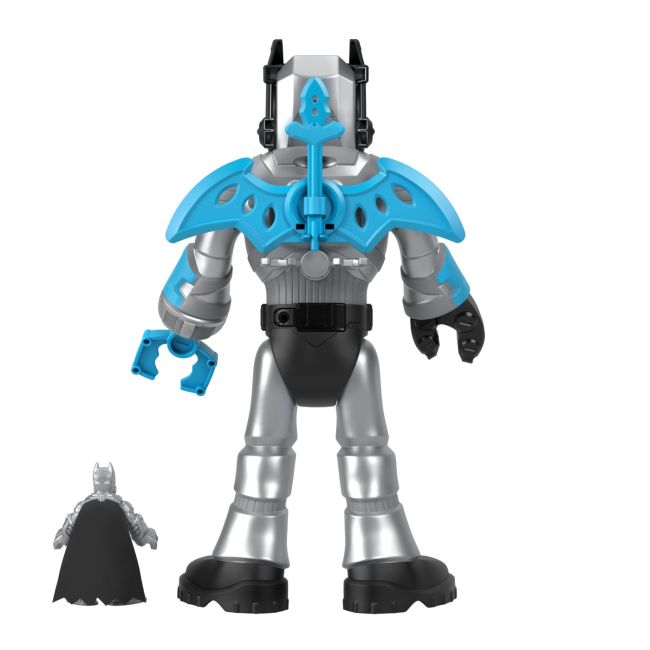 FISHER PRICE IMAGINEXT DC SUPER FRIENDS ROBOT BATMAN IN COSTUM GRI 30CM VIVMTHMK87_HMK88