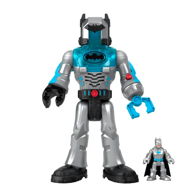 FISHER PRICE IMAGINEXT DC SUPER FRIENDS ROBOT BATMAN IN COSTUM GRI 30CM VIVMTHMK87_HMK88
