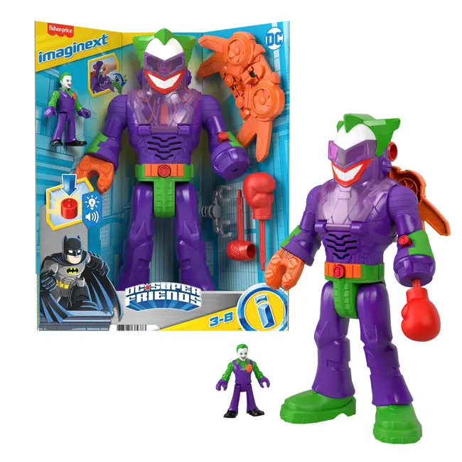 FISHER PRICE IMAGINEXT DC SUPER FRIENDS ROBOT JOKER 30CM VIVMTHMK87_HKN47