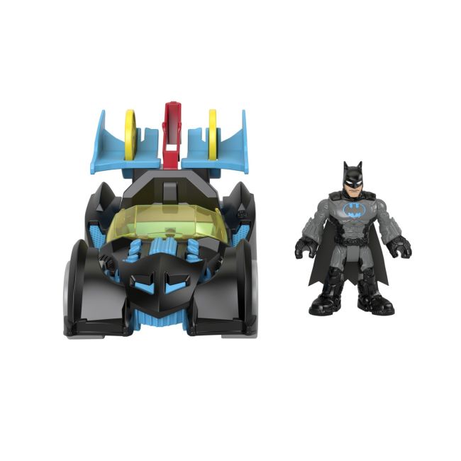 FISHER PRICE IMAGINEXT DC SUPER FRIENDS VEHICUL CU FIGURINA BATMAN CU COSTUM GRI VIVMTM5649_HFD48