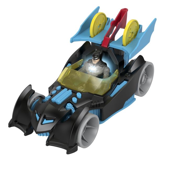FISHER PRICE IMAGINEXT DC SUPER FRIENDS VEHICUL CU FIGURINA BATMAN CU COSTUM GRI VIVMTM5649_HFD48