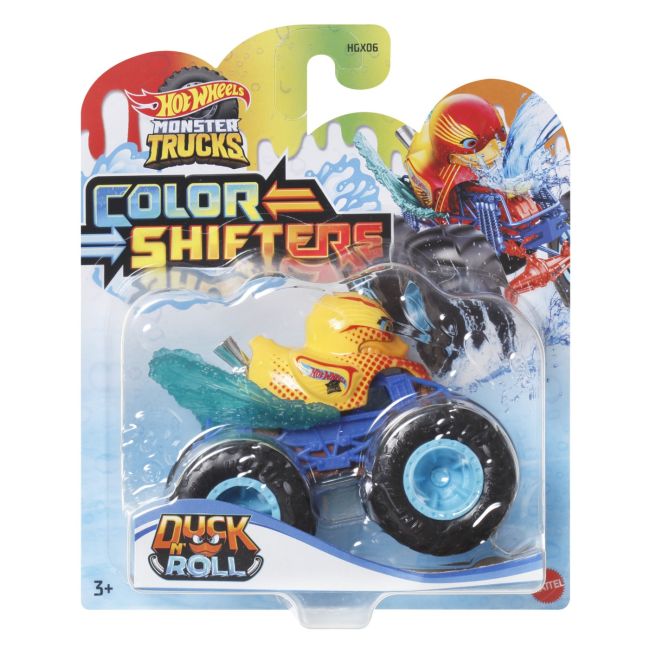 HOT WHEELS MONSTER TRUCK CAMION DUCK N ROLL CU CULORI SCHIMBATOARE SCARA 1:64 VIVMTHGX06_HVH84