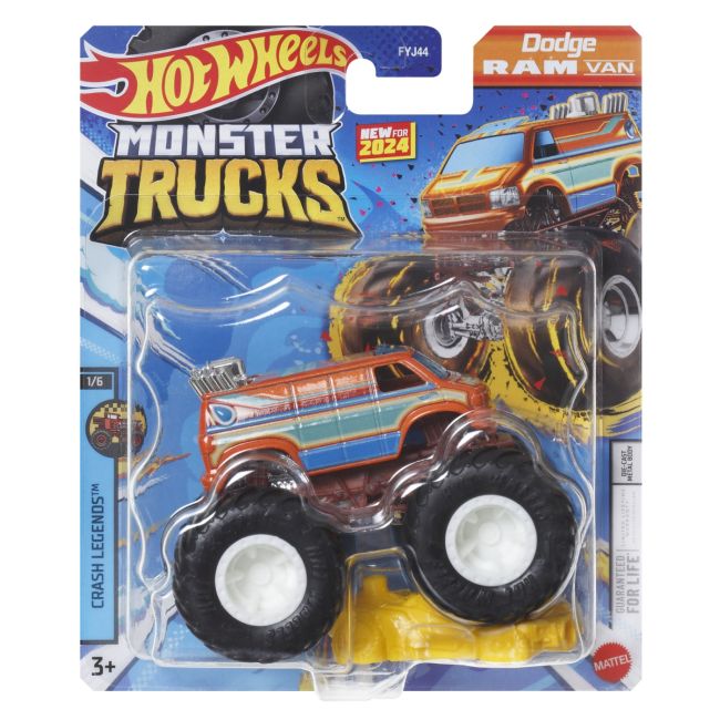 HOT WHEELS MONSTER TRUCK MASINUTA DODGE RAM VAN SCARA 1:64 VIVMTFYJ44_HTM24