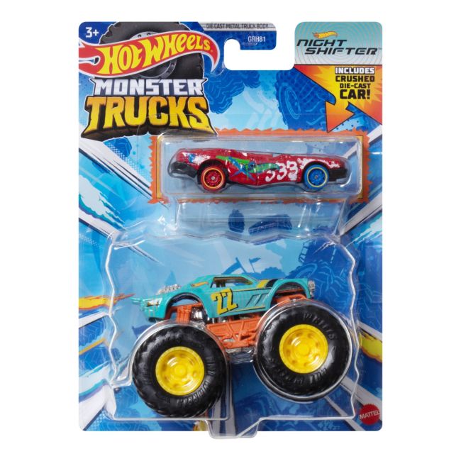 HOT WHEELS MONSTER TRUCK SI MASINUTA METALICA NIGHT SHIFTER VIVMTGRH81_HWN36