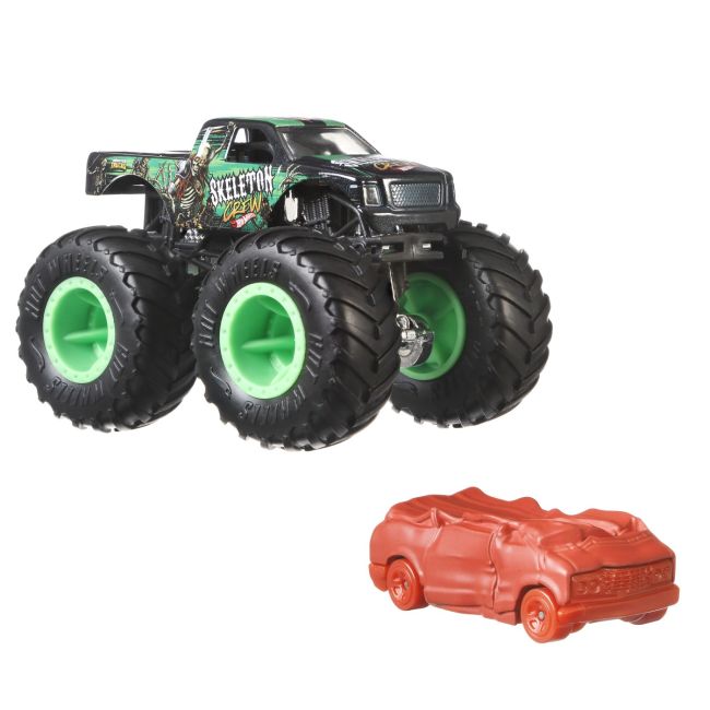 HOT WHEELS MONSTER TRUCK SI MASINUTA METALICA SKELETON CREW VIVMTGRH81_HWN44