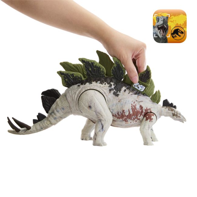 JURASSIC WORLD GIGANTIC TRACKERS DINOZAUR STEGOSAURUS VIVMTHLP23_HLP24