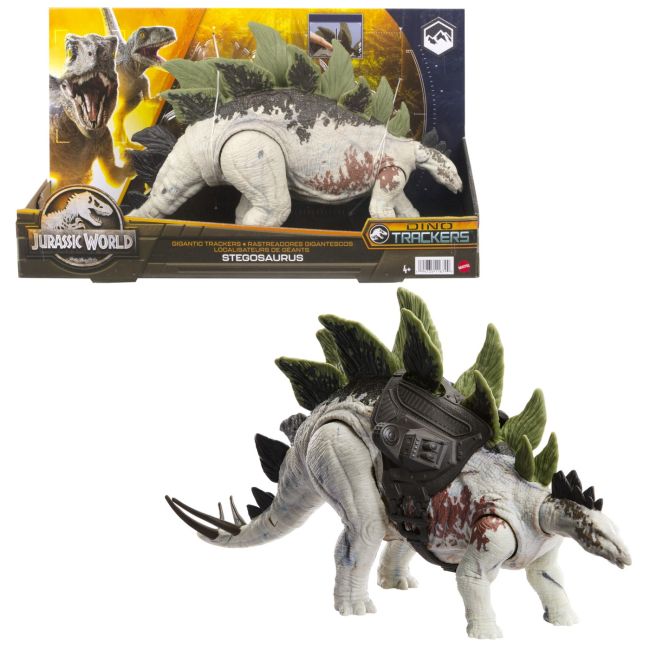 JURASSIC WORLD GIGANTIC TRACKERS DINOZAUR STEGOSAURUS VIVMTHLP23_HLP24