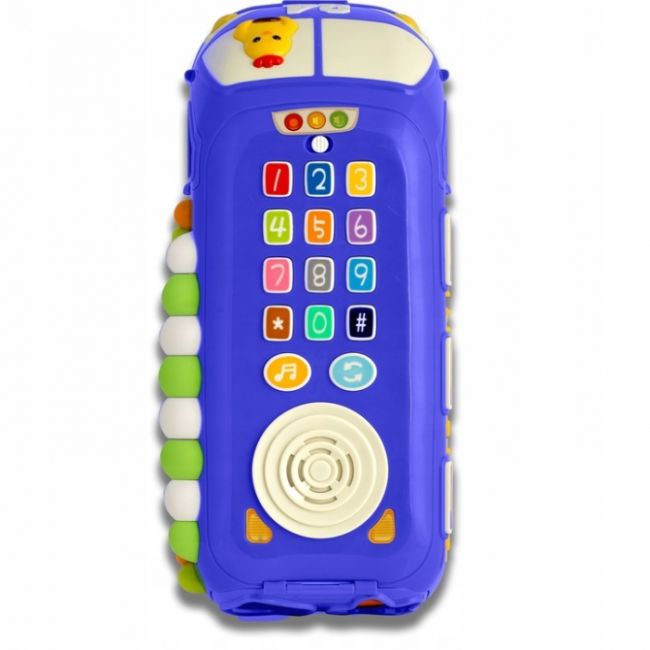 Jucarie educativa in forma de autobus cu sunete si cuburi ricokids rk-741 - albastru edeedi774101