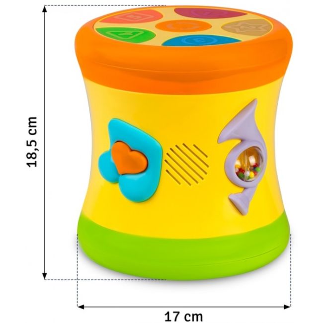 Jucarie educativa in forma de toba cu diverse sunete ricokids rk-742 edeedi774200