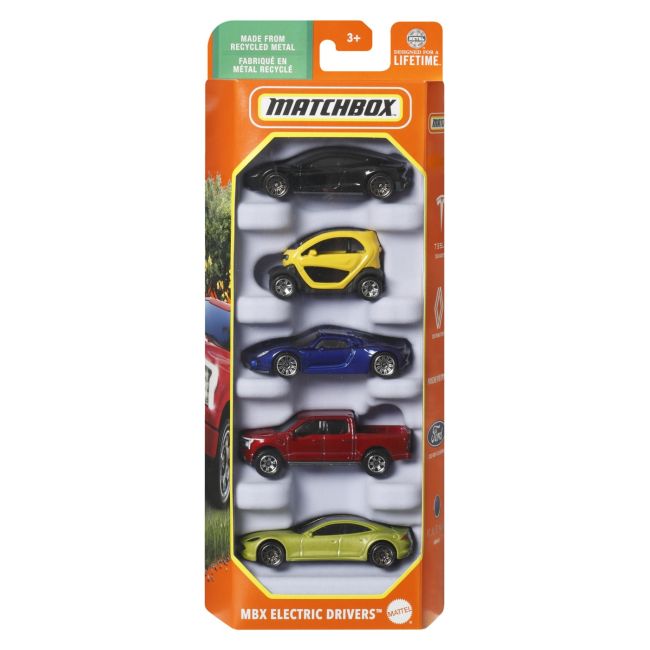 MATCHBOX SET 5 MASINUTE METALICE MBX ELECTRIC DRIVERS SCARA 1:64 VIVMTC1817_HVT60