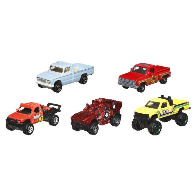 MATCHBOX SET 5 MASINUTE METALICE MBX OFF ROAD SCARA 1:64 VIVMTC1817_HVT68