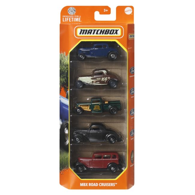 MATCHBOX SET 5 MASINUTE METALICE MBX ROAD CRUISERS SCARA 1:64 VIVMTC1817_HVT79