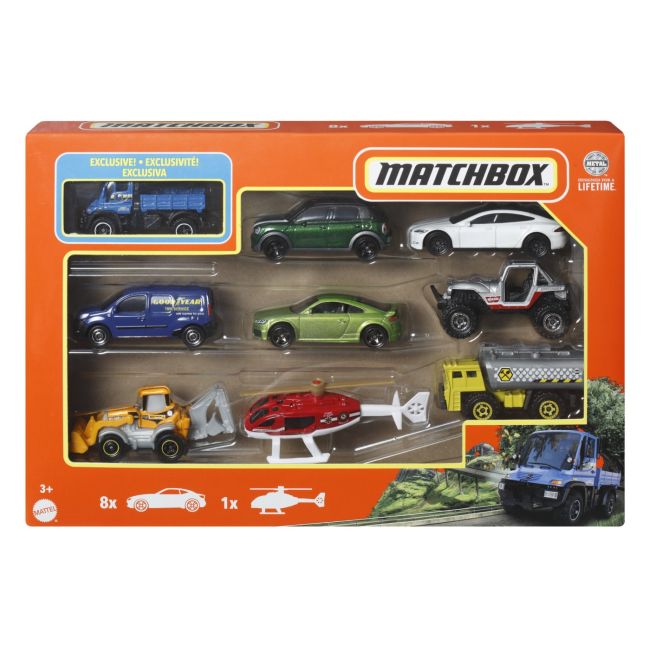 MATCHBOX SET 9 MASINUTE MERCEDES BENZ UNIMOG U300 VIVMTX7111_HVT86
