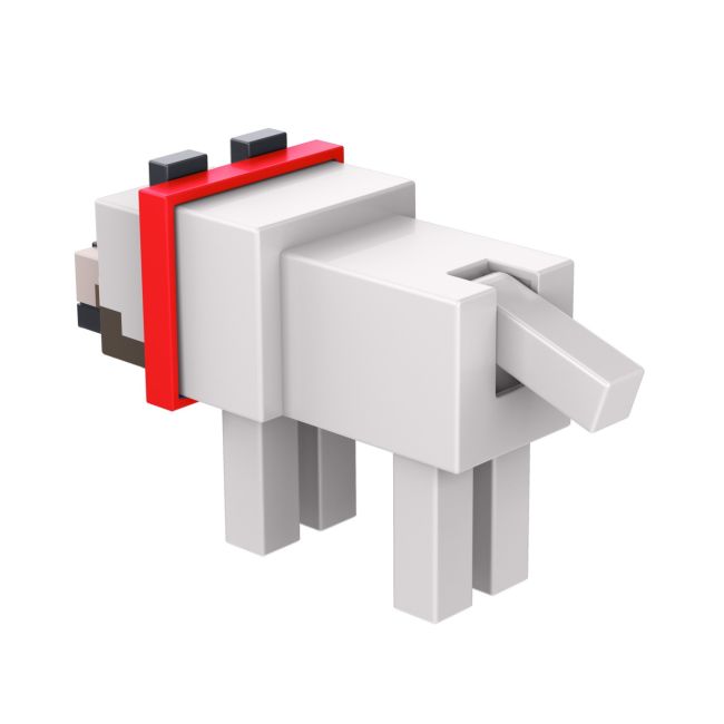 MINECRAFT CRAFT A BLOCK FIGURINA TAMED WOLF 8CM VIVMTGTP08_HTN07