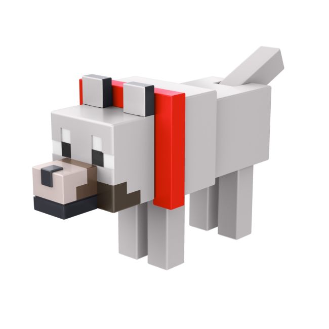MINECRAFT CRAFT A BLOCK FIGURINA TAMED WOLF 8CM VIVMTGTP08_HTN07