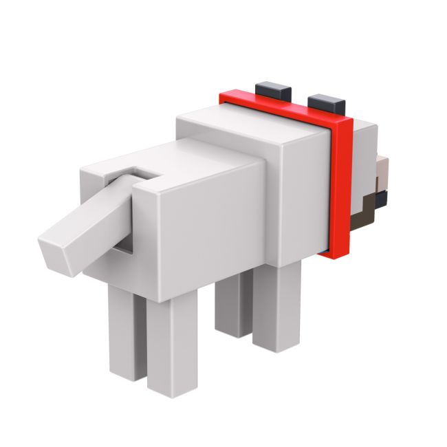 MINECRAFT CRAFT A BLOCK FIGURINA TAMED WOLF 8CM VIVMTGTP08_HTN07