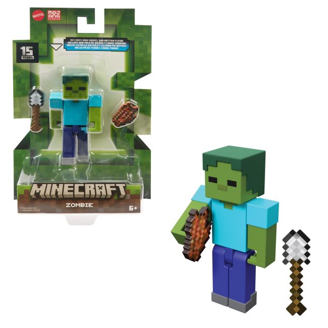 MINECRAFT CRAFT A BLOCK FIGURINA ZOMBIE 8CM VIVMTGTP08_HTN08
