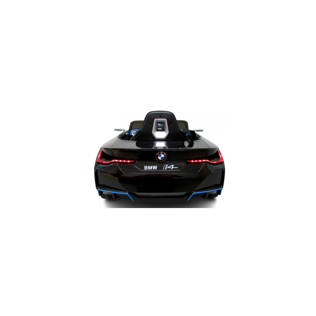 Masinuta electrica cu telecomanda, roti din spuma eva, scaun din piele ecologica, varsta 1-5 ani, bmw i4 - negru edeedibmwi4negru