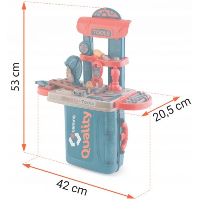Mini atelier de lucru 3 in 1 cu unelte pentru copii ricokids 772600 edeedi772600