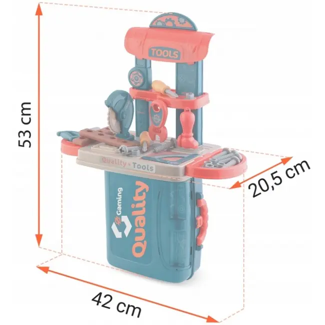Mini atelier de lucru 3 in 1 cu unelte pentru copii ricokids 772600 edeedi772600