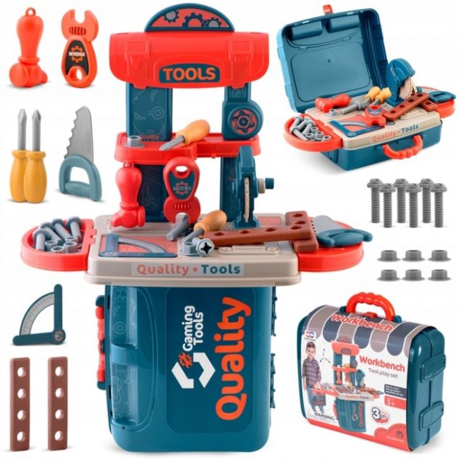 Mini atelier de lucru 3 in 1 cu unelte pentru copii ricokids 772600 edeedi772600