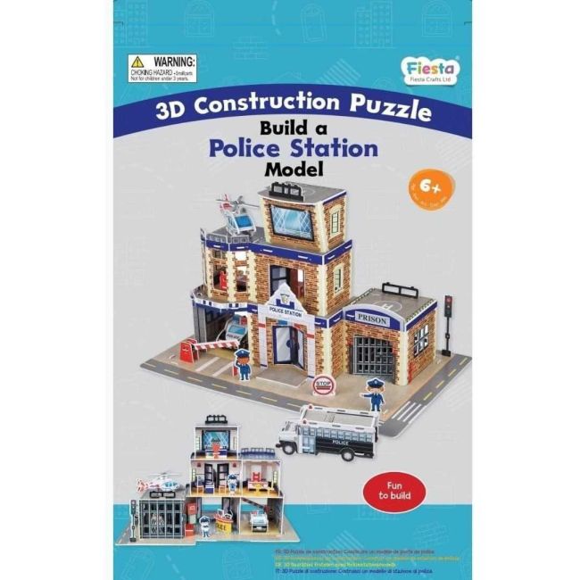 Set constructie puzzle 3D -  Statie de politie Fiesta Crafts FCT-3058 BBJFCT-3058_Initiala