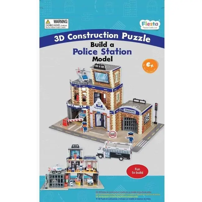 Set constructie puzzle 3D -  Statie de politie Fiesta Crafts FCT-3058 BBJFCT-3058_Initiala